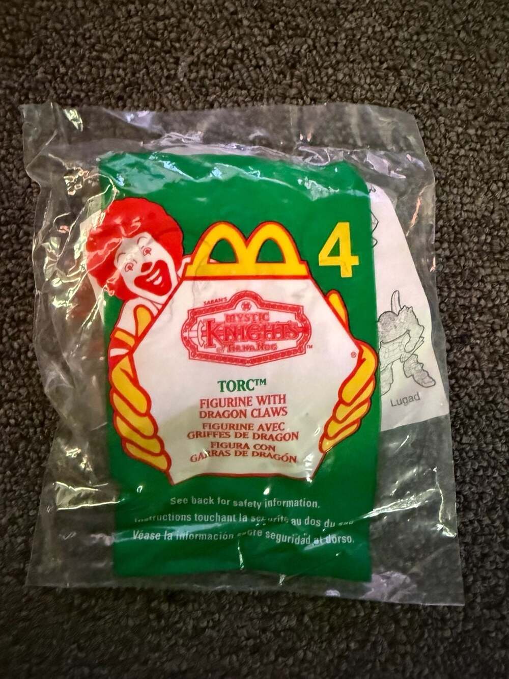 1999 McDonald's Happy Meal Toy Mystic Knights of Tir Na Nog #4 Torc Figure